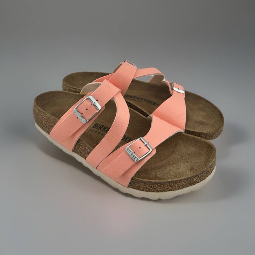Birkenstock Peach Sandals with Adjustable Straps